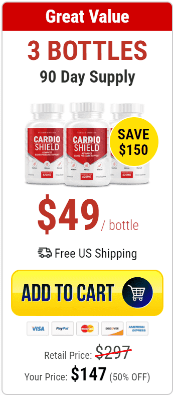 cardio shield three bottles